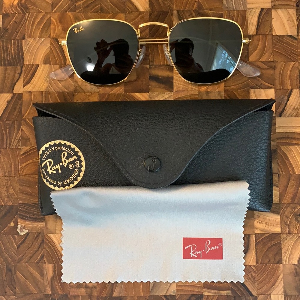 Rayban Frank Gold Sunglasses